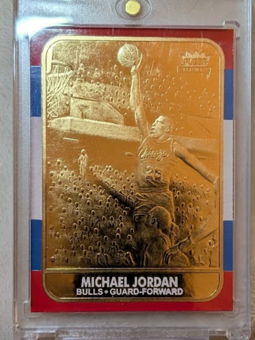 1997 23KT Gold Card MICHAEL JORDAN Serial #8006
